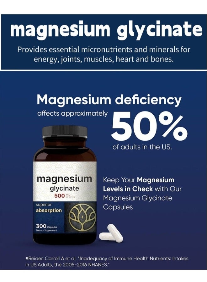 Naturebell Complex Magnesium Capsules | 500mg High-Energy Formula, 10 Active Magnesium Formulations, 300 Capsules - Image 2